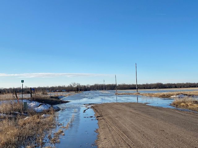 Ice jam flooding